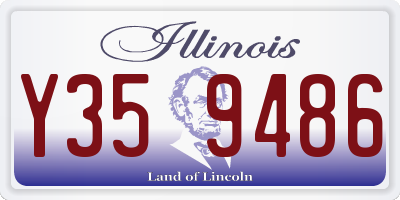 IL license plate Y359486