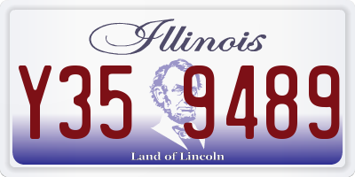 IL license plate Y359489
