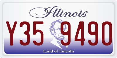 IL license plate Y359490