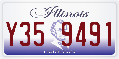 IL license plate Y359491
