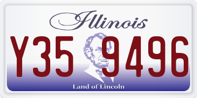 IL license plate Y359496