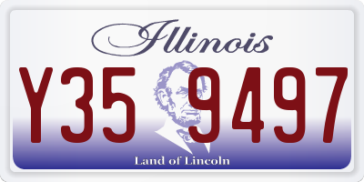 IL license plate Y359497