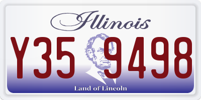 IL license plate Y359498