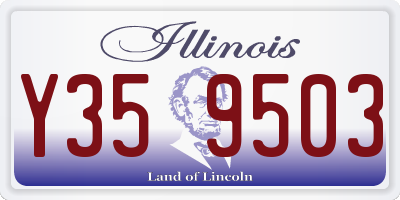 IL license plate Y359503