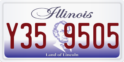 IL license plate Y359505