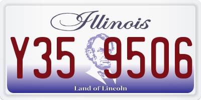 IL license plate Y359506