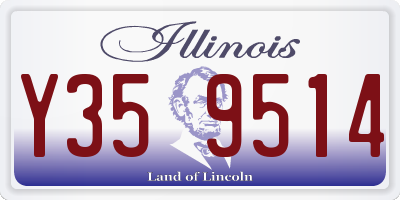 IL license plate Y359514