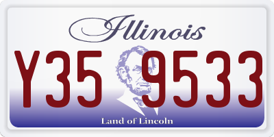 IL license plate Y359533