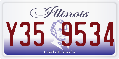 IL license plate Y359534