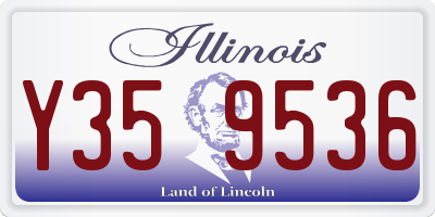 IL license plate Y359536