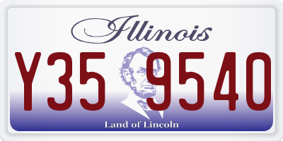 IL license plate Y359540