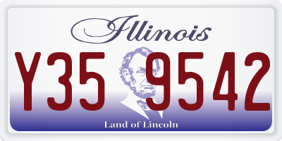 IL license plate Y359542