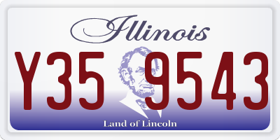IL license plate Y359543