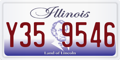 IL license plate Y359546