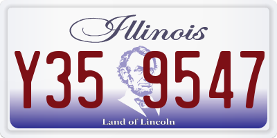 IL license plate Y359547