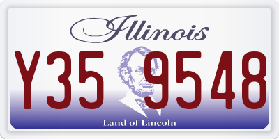IL license plate Y359548