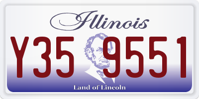 IL license plate Y359551