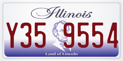 IL license plate Y359554