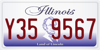 IL license plate Y359567
