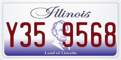 IL license plate Y359568
