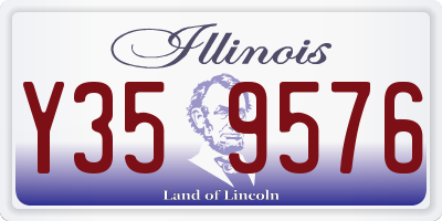 IL license plate Y359576