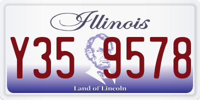 IL license plate Y359578