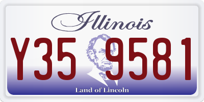IL license plate Y359581