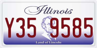 IL license plate Y359585