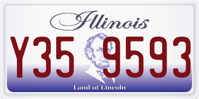 IL license plate Y359593
