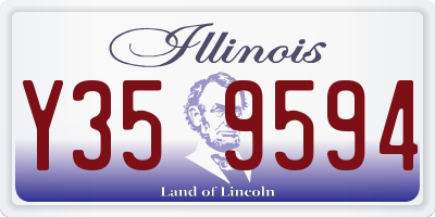 IL license plate Y359594