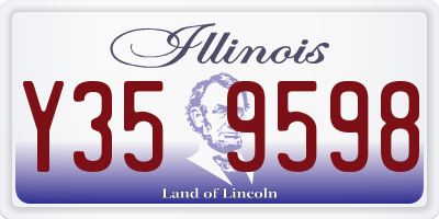 IL license plate Y359598