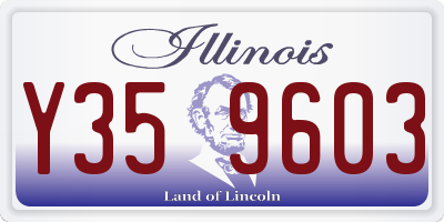 IL license plate Y359603