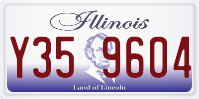 IL license plate Y359604