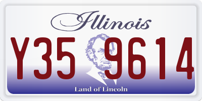 IL license plate Y359614
