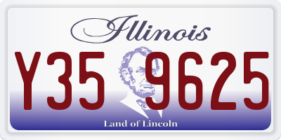 IL license plate Y359625