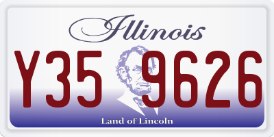 IL license plate Y359626