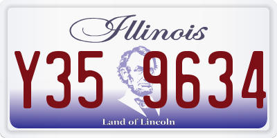 IL license plate Y359634