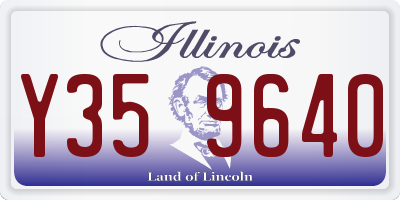 IL license plate Y359640