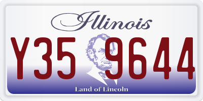 IL license plate Y359644