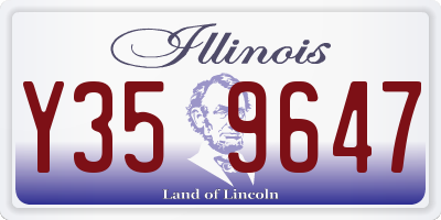 IL license plate Y359647