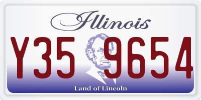 IL license plate Y359654
