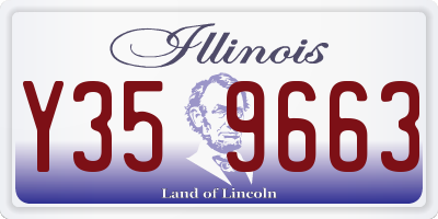 IL license plate Y359663