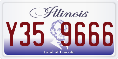 IL license plate Y359666