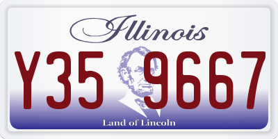 IL license plate Y359667