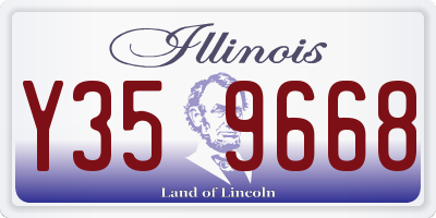 IL license plate Y359668