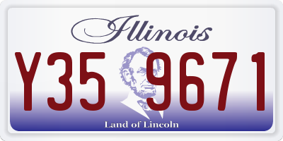 IL license plate Y359671