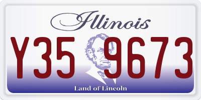 IL license plate Y359673