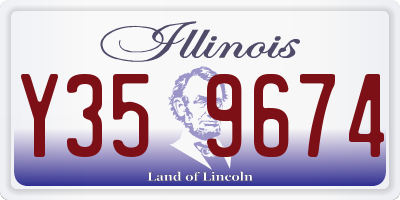 IL license plate Y359674