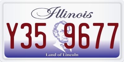 IL license plate Y359677