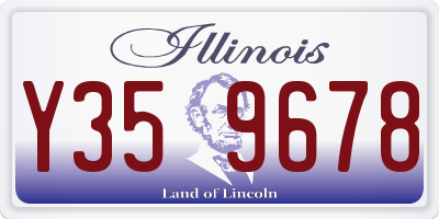IL license plate Y359678